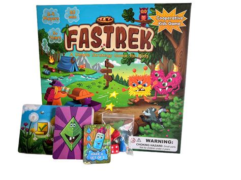 Amazon.com: Fastrek - Trek to Campsite | Cooperative Board Game | 2-4