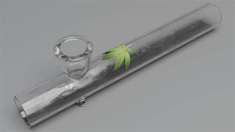 3D model Glass Weed Pipe VR / AR / low-poly | CGTrader