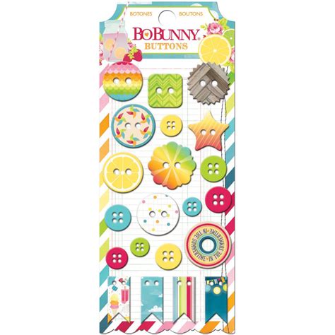 Bo Bunny Lemonade Stand Buttons Amazon In Home Kitchen