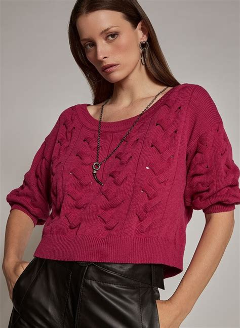 Blusa Le Lis Nina I Tricot Feminina Blusa Le Lis Nina I