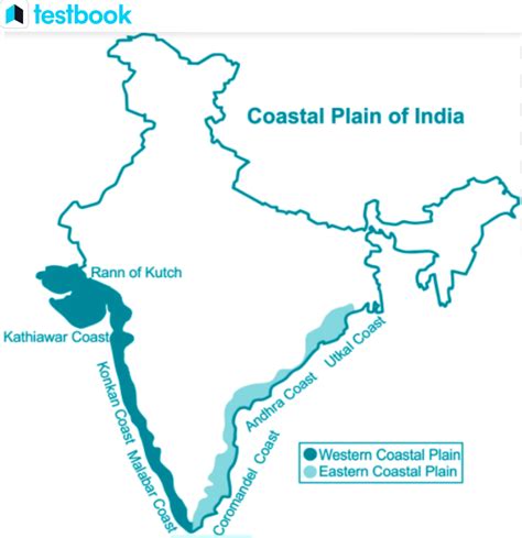eastern coastal plains map