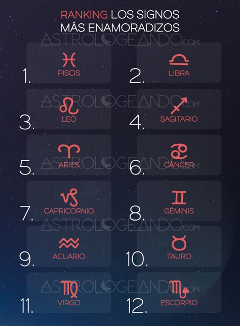 Los Signos M S Enamoradizos