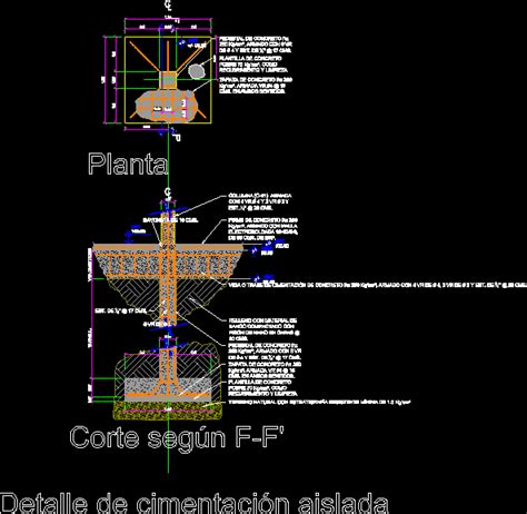 Planos De Detalle De Cimentacion Aislada En Cimentaciones Detalles 107184 Hot Sex Picture