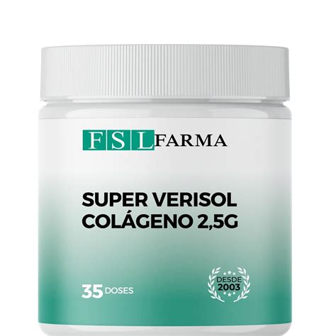 Colágeno Verisol | 2,5G Puro Original - 87,5g (35 Doses) | FSL Farma ...