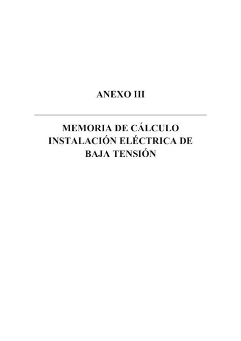 Pdf Anexo Iii Memoria De C Lculo Instalaci N Bibing Us Es Proyectos