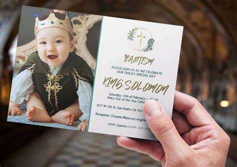 Editable Christening Invitation Template