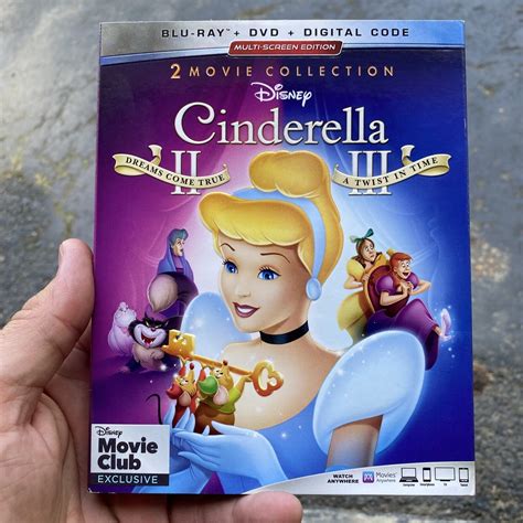 Disney Cinderella Ii And Iii Dmc Blu Ray Dvd Digital Code 2 And 3 For Sale Online Ebay