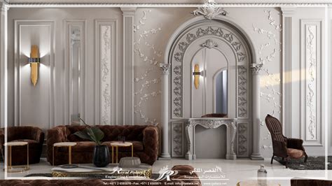 Villa classic interior design on Behance