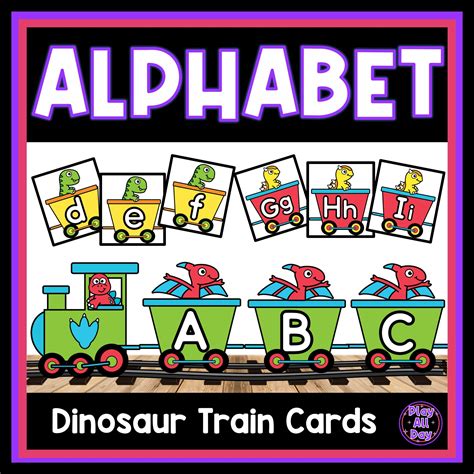 Dinosaur Alphabet Train | Alphabet Cards | Letter Recognition | Made By ...