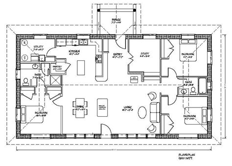 Two Story Rectangular House Plans