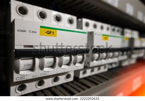 Circuit Breakers Electrical Installation Industry Stock Photo ...