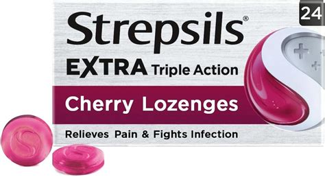 Strepsils Extra Triple Action Cherry Lozenges