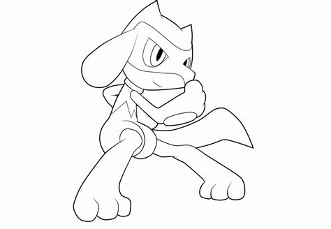 Riolu Coloring Pages Coloring Home