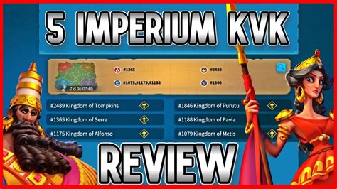 Full Kingdom Stat Breakdown Of Imperium Kvk Rise Of Kingdoms Youtube