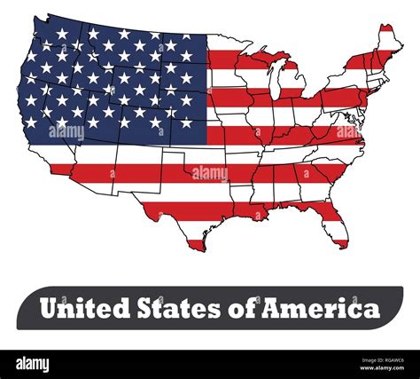 usa map  flag stock photo alamy