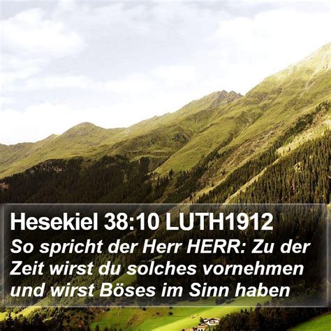 Hesekiel 38 10 LUTH1912 So Spricht Der Herr HERR Zu Der Zeit Wirst Du