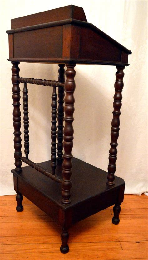 Podium Desk Solid Mahogany From Front Porch On Ruby Lane