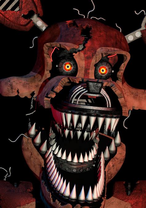 Nightmare Foxy Ucn Render By Bount56 On Deviantart