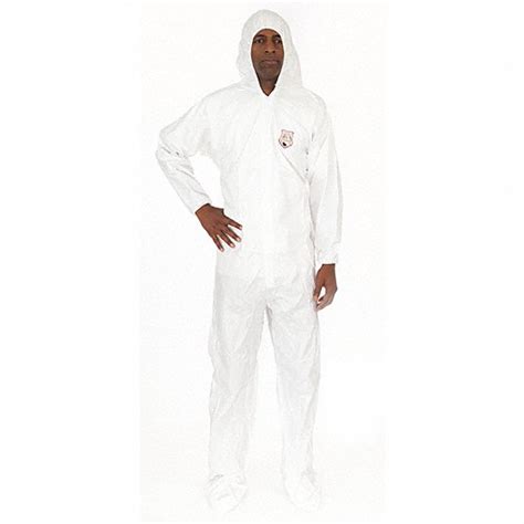 International Enviroguard Xl Microporous Laminate Hooded Disposable Coveralls 6xmk7 8019 Xl