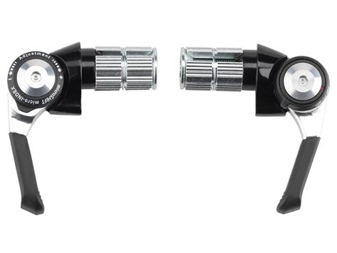 microSHIFT R8 Road Bar End Flat Bar Shift Lever Set 2/3x8 velocità ...