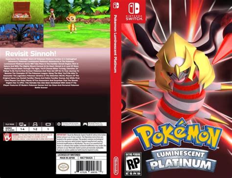 Pokemon Luminescent Platinum Full Box Art R Bdsp