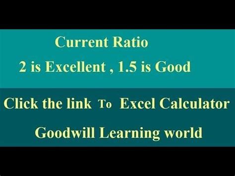 Current Ratio with Current Ratio Excel Calculator and Current Ration ...