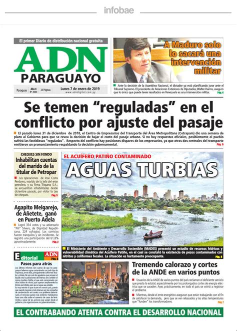 Adn Paraguayo Paraguay De Enero De Perfil Formosa