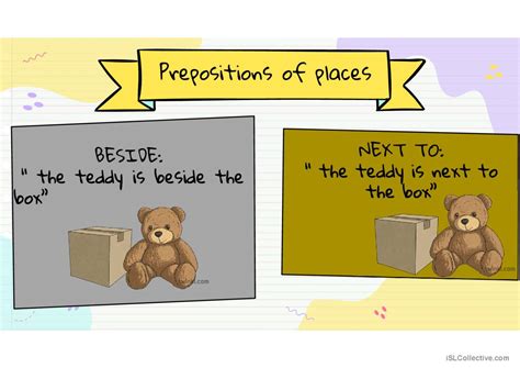 Prepositions Of Place English Esl Powerpoints