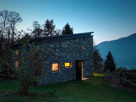 Modern Stone Cabin In Northern Italy Is A Romantic Gem