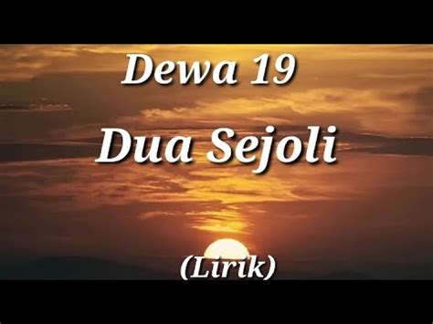 Dewa Dua Sejoli Lirik Youtube