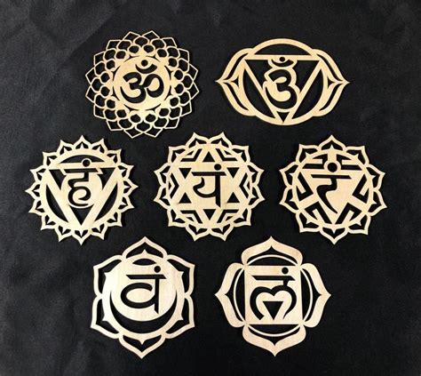 Chakra Stencils Plywood De Bouleau De Bouleau De Coupe Laser Etsy