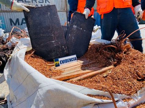 Pdi Y Aduanas Interceptan Carga De Toneladas De Cobre Robado En El