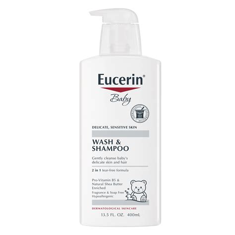 Eucerin Baby Unscented Baby Shampoo And Body Wash Tear Free Baby