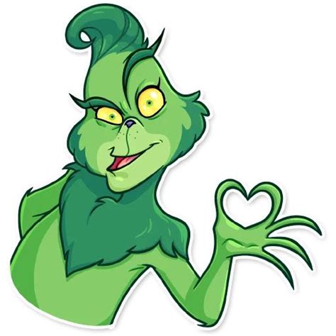 Telegram Sticker From Grinch Pack Grinch Grinch Drawing