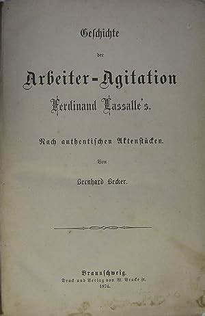 Geschichte Der Arbeiter Agitation Ferdinand Lassalle S Nach