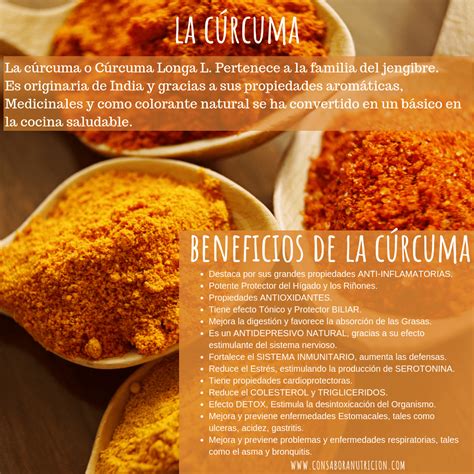 Beneficios de la cúrcuma Con sabor a nutrición