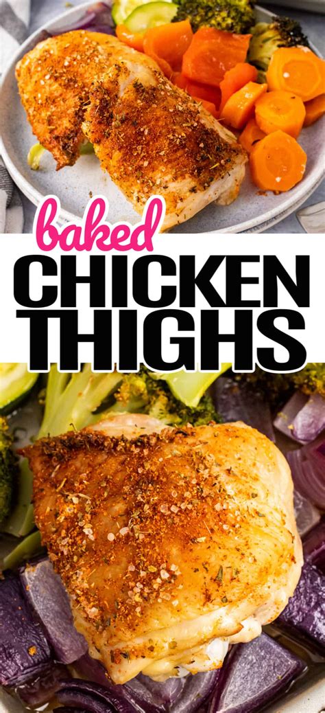 Baked Chicken Thighs ⋆ Real Housemoms