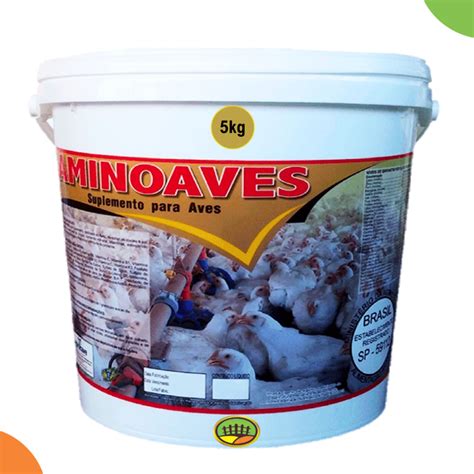 Aminoaves Agrocave 5kg Pintinho Crescimento Galinha Postura Codorna