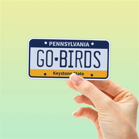 Go Birds Philadelphia Eagles Sticker - PA Plate – Nich Boutique