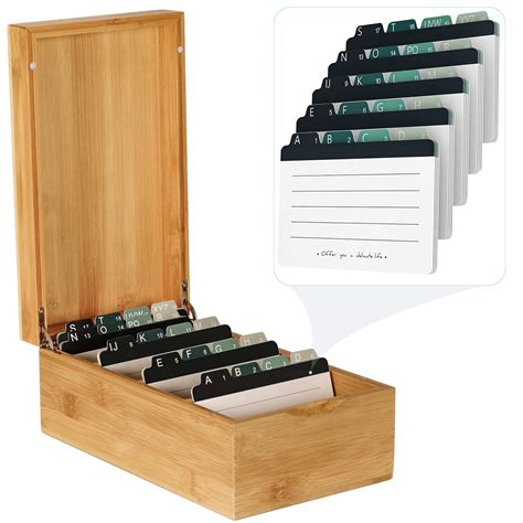 Maxgear Business Card Holder Index Cards Organizer Box X Inches