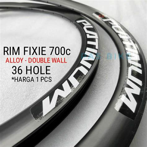 Jual Velg C Rims Fixie Hole Cm Dan Cm Alloy Double Wall Sepeda