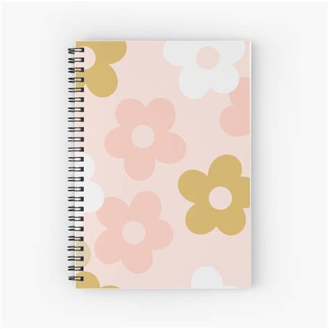 Cute Pastel Flowers Spiral Notebook By Newburyboutique Redbubble