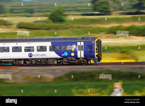 A British Rail Class 158 Seen Here Passing Through Colton Junction Near York North Yorkshire Uk