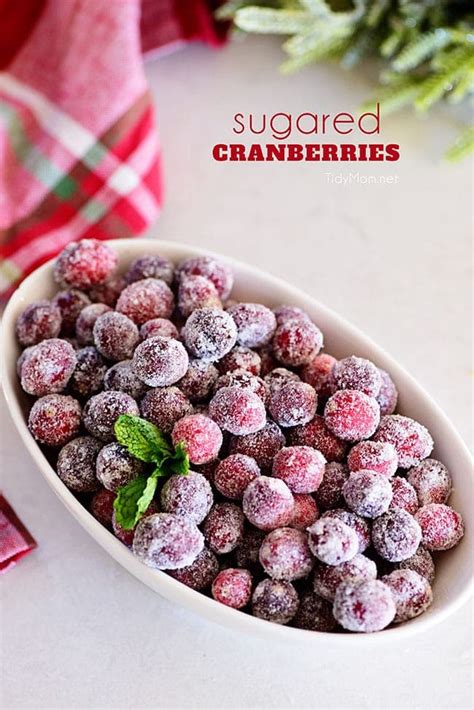 Sparkly Sugared Cranberries Tidymom®