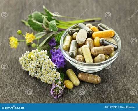 Herbal Medicine And Herbs Stock Image Image Of Glass 21119245