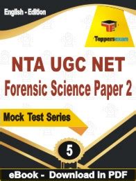 Nta Ugc Net Forensic Science Paper Pdf Book In English Mock Test