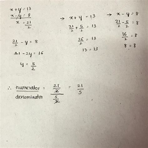 The Sum Numerator And Denominator Of A Proper Fraction Is And The