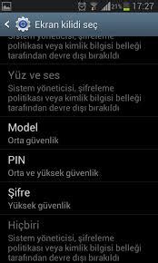 Android Telefonlarda Ekran Şifresi Ayarlama