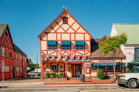 Solvang Architecture And Street View Popular Touristic Destination