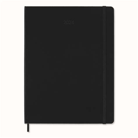 Classic Planner 2024 XL Weekly Hard Cover 12 Months Black Moleskine